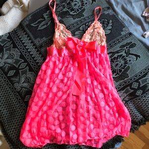 DOLLS KILL HOT PINK NIGHTY